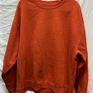 Oversized Orange Crew Neck
